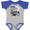 thumbnail image 3 of Inktastic Little Brother and Biggest Fan Baseball Family Fan Boys or Girls Baby Bodysuit, 3 of 5
