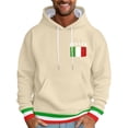 thumbnail image 2 of CONZONE Mens Casual Hoodies Long Sleeve Pullover Hoodie for Men Italian Flag Graphic Hooded Sweatshirts With Pocket, 2 of 4