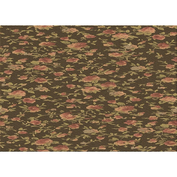 Ahgly Company Machine Washable Indoor Rectangle Transitional Cinnamon Brown Area Rugs, 6' x 9'