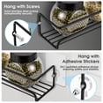 thumbnail image 2 of ROFAY Wall Mounted Spice Rack Organizer, 4-Tier Hanging Seasoning Shelf for Cabinet, Door, Pantry (Black), 2 of 6