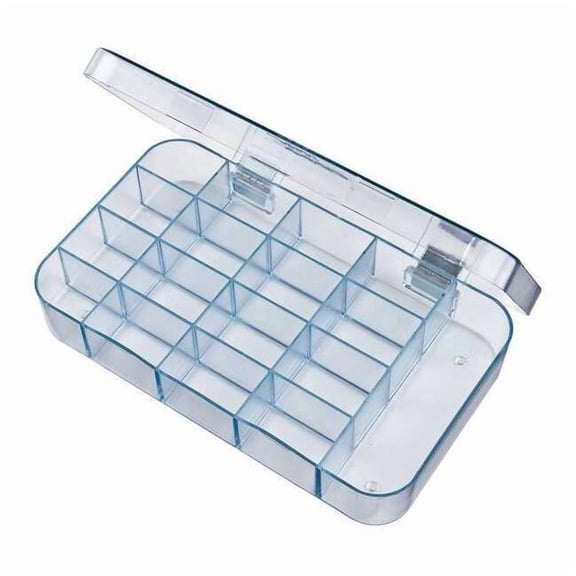 Flambeau Plastic, Compartment Box, 1-1/4 in D x 1 5/16 in H x 4-1/2 in W 5126CL