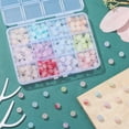 thumbnail image 4 of 260Pcs 12 Colors 8mm Glass Round Beads Two Tone Glass Beads with a Box for Jewelry Making Supplies, 4 of 6
