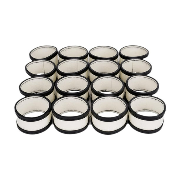 16 anillos de lana para bolas de billar. Resistentes, no se deforman fácilmente y son un repuesto duradero. Negro