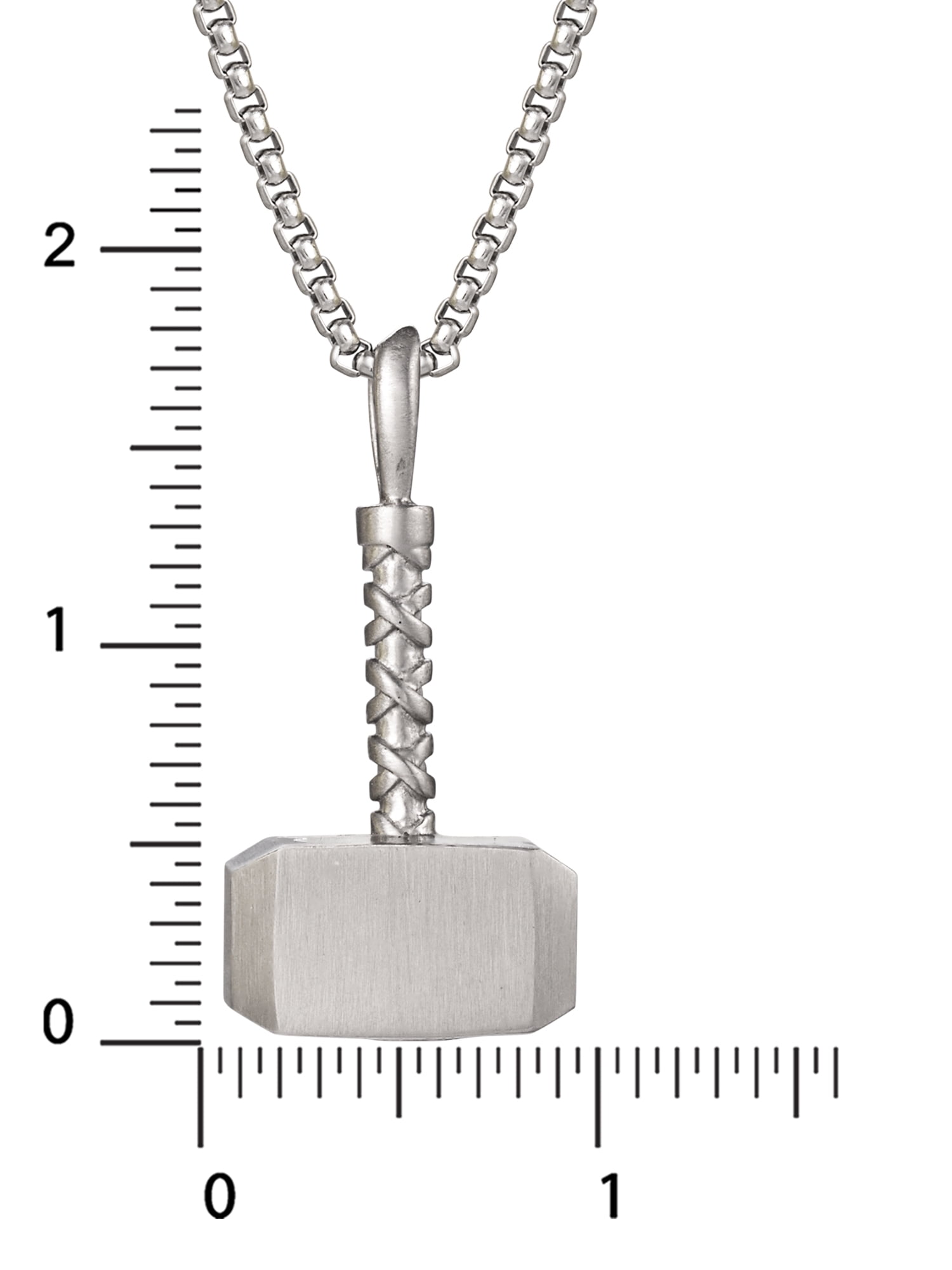 Marvel Stainless Steel Thor Hammer Pendant 22