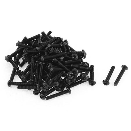 

M3x18mm Thread 10.9 Alloy Steel Button Head Hex Socket Cap Screw Bolt 100pcs