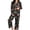 Black, variant on Vetsdori Womens Christmas Pajamas Sets Button up Pockets Sleepwear 2 Pieces PJS Long Sleeve with Pants Collared,Gifts Pj Sets Homewear for Ladies Winter