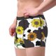 thumbnail image 2 of Balery Black Cow Print With Sunflowers Country Calzoncillos bóxer para hombre, ropa interior de algodón suave y transpirable con cinturilla de nailon-XX-Large, 2 of 5