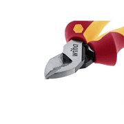 Wiha Tools Insul. Industrial Serrated Edge Cable Cutters 8 OAL. Industrial brushed finish. Two component ergo cushion grips.