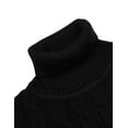 thumbnail image 6 of COOFANDY Men's Slim Fit Turtleneck Long Sleeve Sweater Casual Twisted Knitted Pullover Sweaters, 6 of 6