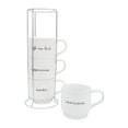 thumbnail image 2 of HomeTrends 4 pc stackable mugs with silver metal stand, 2 of 7
