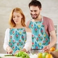 thumbnail image 3 of Pioneer Flower Floral Print Pattern Apron for Women and Men, Cotton Linen Waterproof with Pockets, Adjustable, 33x27 Inch for Kitchen, Gardening, BBQ, Salon, 3 of 6