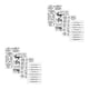 thumbnail image 3 of Sidaley 4pcs Silicone Seals Household Classroom Stationery Standard Card Accessory Scrapbooking Album Supplies Decorative Stamps Como se muestra 2piezas, 3 of 5