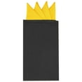 thumbnail image 1 of INSPIRE CHIC Men's Pocket Squares PreFolded Triangles On Card Suit Handkerchief Yellow One Size, 1 of 4