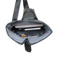 thumbnail image 3 of KAUKKO Canvas Messenger Bag Cross Body Shoulder Sling Backpack Travel Senderismo Chest Bag KAUKKO KF11-Greygreen, 3 of 5
