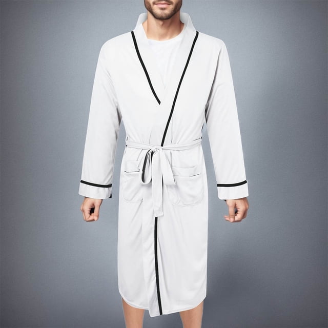 Men's Pajama & Sets & Loungewear Practical Homewear Robe for Seasonal Comfort and Relaxed Sleepwear