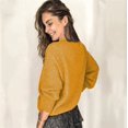 thumbnail image 7 of XIYON Sweaters for Women Lace V Neck Sweater Elegant Long Sleeve Solid Color Pullover Tops Fall Fashion Outfits, 7 of 7