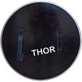 thumbnail image 3 of THOR INSTRUMENTS Battles Viking Wooden Shield with Steel and Brown Painted LARP Shield 24" Rustic Vintage Home Decor Gifts, 3 of 3
