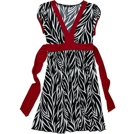 Juniors Banded Print Jersey Dress