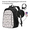thumbnail image 2 of Disketp Cute Baseball Travel Laptop Backpack, Laptops Backpack with USB Charging Port, Water Resistant Computer Bag Gift for Men & Women, 2 of 7