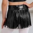 thumbnail image 7 of iiniim Girls Metallic Tassels Latin Dance Shorts Jazz Cha-cha Disco Party Performance Dancewear Black 6, 7 of 7