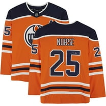 Darnell Nurse Edmonton Oilers Autographed Orange Fanatics Breakaway Jersey - Fanatics Authentic Certified