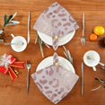 thumbnail image 4 of GZHJMY Rose Gold Leopard Cloth Napkins Set of 1, Reusable Washable Oversized Table Napkins for Family Wedding Dinner Party Home Decor, 20 Inch Decorative Washcloths, 4 of 7