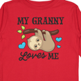 thumbnail image 4 of Inktastic My Granny Loves Me with Sloth and Hearts Boys or Girls Long Sleeve Toddler T-Shirt, 4 of 5