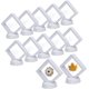 thumbnail image 1 of Pisos 3d de 12 piezas con membrana de silicona, vitrinas flotantes con marco de monedas transparentes (blanco), 1 of 5