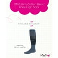 thumbnail image 2 of MeMoi OMG Cotton Blend Knee High Sock - Girls - Female, 8, Med Denim Heather, 2 of 7