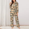 thumbnail image 2 of Lsque Funny Chicken Pattern Long Sleeve Pajama Set for Women - Soft 2-Piece Sleepwear and Loungewear Set with Pockets, Comfy Nightwear-X-Large, 2 of 7