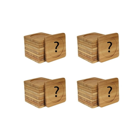 

Engraved Square Bamboo Coaster - Coffee/Tea Themed - Assortment D - Surprise 4 Coaster