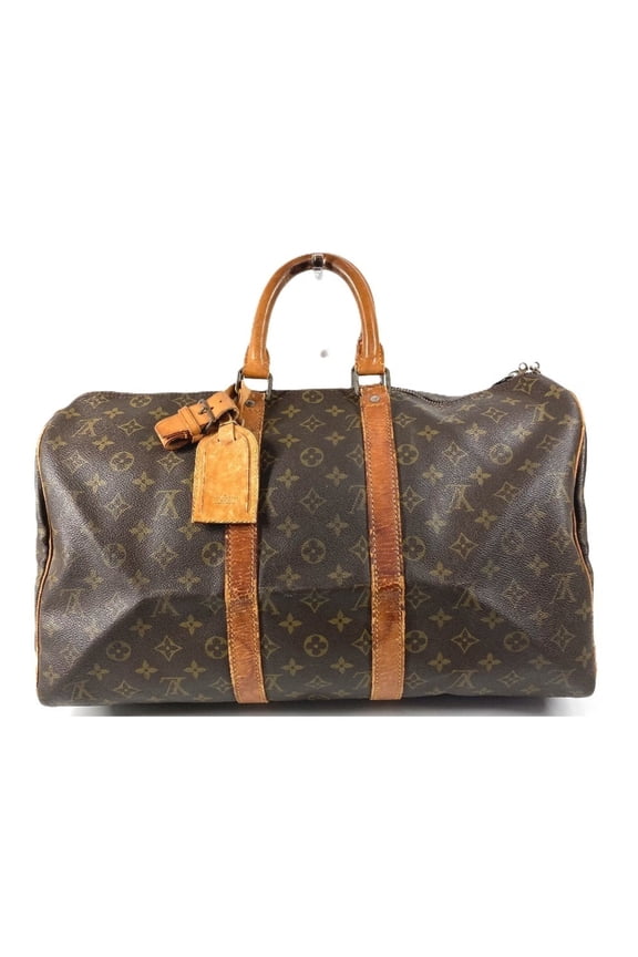 Pre-Owned LOUIS VUITTON M41428 Monogram Keepall 45 Bag, Travel Handbag, Boston Canvas, Men's,...