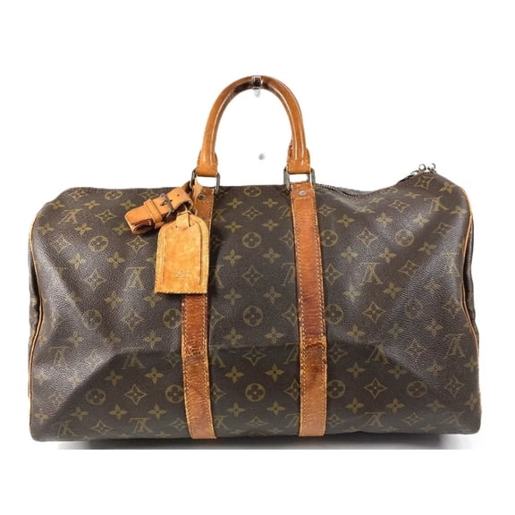 Pre-Owned LOUIS VUITTON M41428 Monogram Keepall 45 Bag, Travel Handbag, Boston Canvas, Men's,...