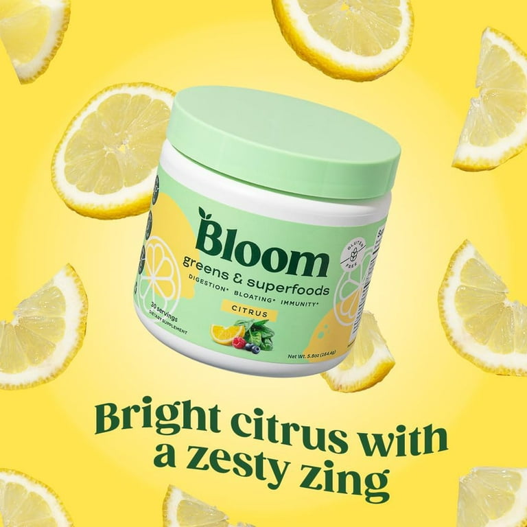 Bloom Nutrition Super Greens Powder Smoothie & Juice Mix - Probio