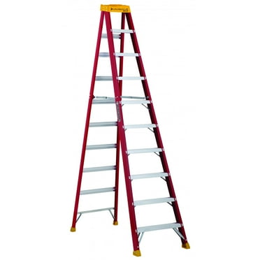 Louisville Ladder 10' Fiberglass Step Ladder, 10' Reach, 300 lbs Load Capacity, L-3016-10