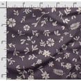 thumbnail image 2 of Soimoi Florals Printed, Japan Crepe SatinFabric, by The Yard 54 Inch Wide, Decorative Sewing Fabric for Dresses Kimonos Gowns, Purple, 2 of 5