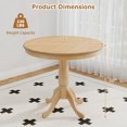 thumbnail image 3 of Gymax 32'' Round Pedestal Dining Table High Top Ped Table Kitchen Dining Room, 3 of 10