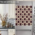 thumbnail image 3 of Yayeee Magnetic Dishwasher Cover for The Front Decoration Home Kitchen Machine Sticker Protector, Checkered Stars Pattern, 3 of 6