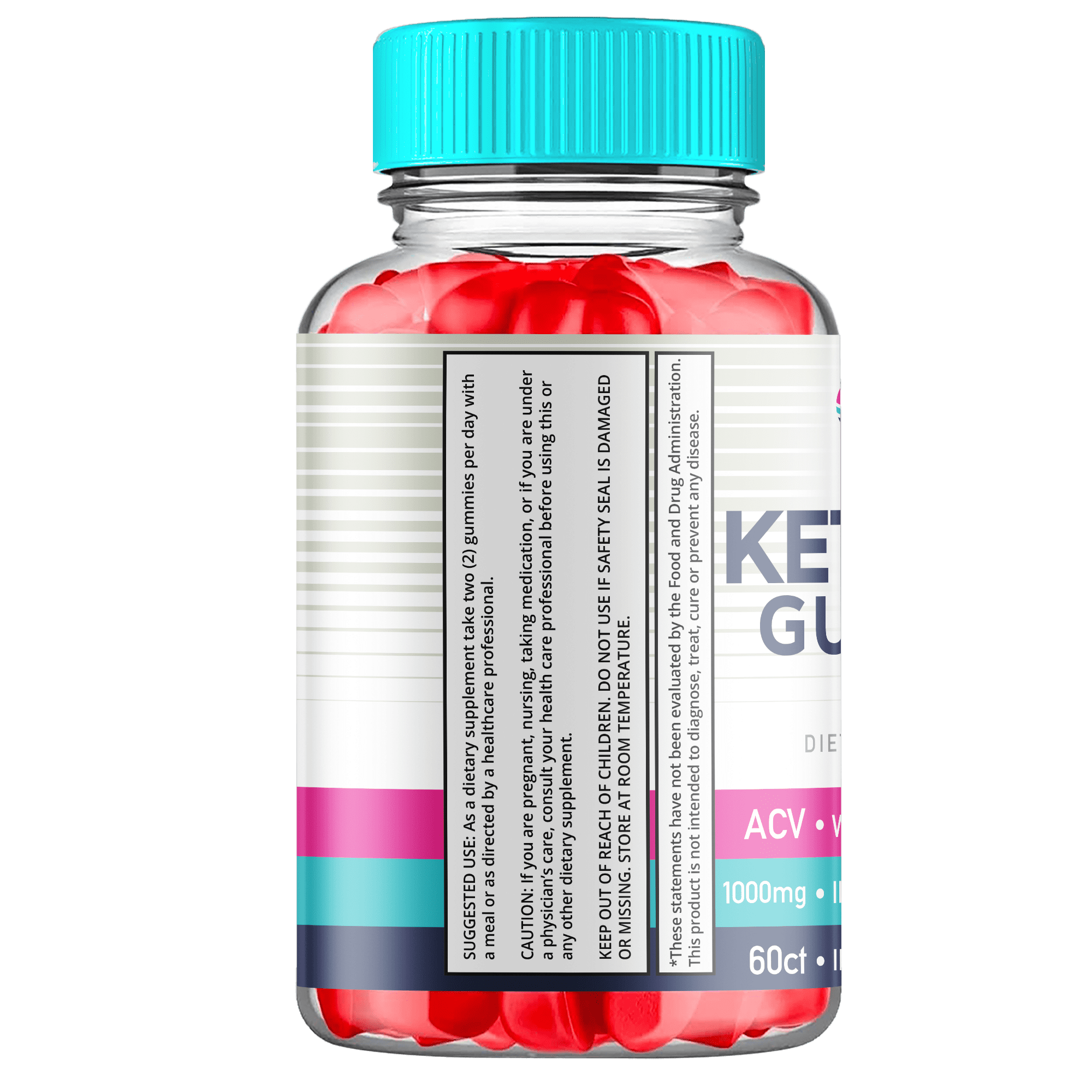 (1 Pack) Beauty Beach Keto ACV Gummies - Apple Cider Vinegar Supplement for Weight Loss - Energy & Focus Boosting Dietary Supplements for Weight Management & Metabolism - Fat Burn - 60 Gummies