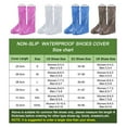 thumbnail image 3 of Uxcell Waterproof Shoes Cover Reusable Non Slip Rain High Top Overshoes with Zipper, Coffee (XXXL), 3 of 6