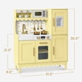 thumbnail image 3 of Best Choice Products Wooden Cottage Kids Pretend Play Kitchen with 11 Accessories, Espresso Machine - Butter, 3 of 10