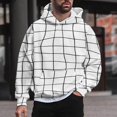 thumbnail image 2 of Vedolay Hoodies Men Casual Loose Hooded Long-Sleeved Sweater Solid Color Top White,L, 2 of 4
