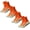 Orange, variant on 4 Pairs Mens Grip Soccer Socks Non Slip Grippy Women Socks for Football Basketball Sports