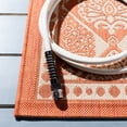 thumbnail image 5 of SAFAVIEH Courtyard Barrett Geometric Indoor/Outdoor Area Rug, Rust/Sand, 2'7" x 5', 5 of 9