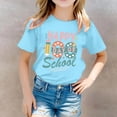thumbnail image 2 of PMVFHDE T-Shirt Filles T-Shirts Hauts Filles T-Shirts Filles T-Shirt Décontracté Imprimé Col Rond Manches Courtes T-Shirt Décontracté Bleu Ciel, 6-7 Ans, 2 of 6