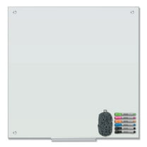 U Brands Magnetic Glass Dry Erase Board Value Pack 36 x 36 White 3971U00-01