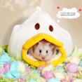 thumbnail image 1 of CBFFDC Lit Chaud pour Animaux de Compagnie Automne et Hiver Forme de Dessin Animé Maison pour Cochons d'Inde Semi-Fermé Lit Chaud Confortable pour Automne Hiver, 1 of 6