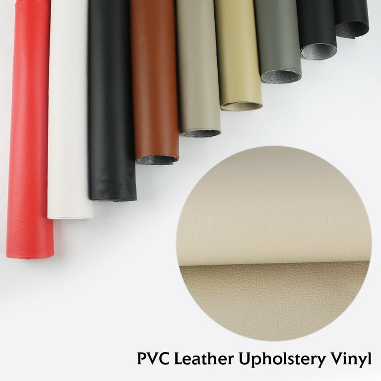 Faux Leather Sheets -Vinyl Marine Weatherproof Furniture Material Synthetic Imitation Leather Fabric 0.5mm Thick for Upholstery Hand Crafts, DIY