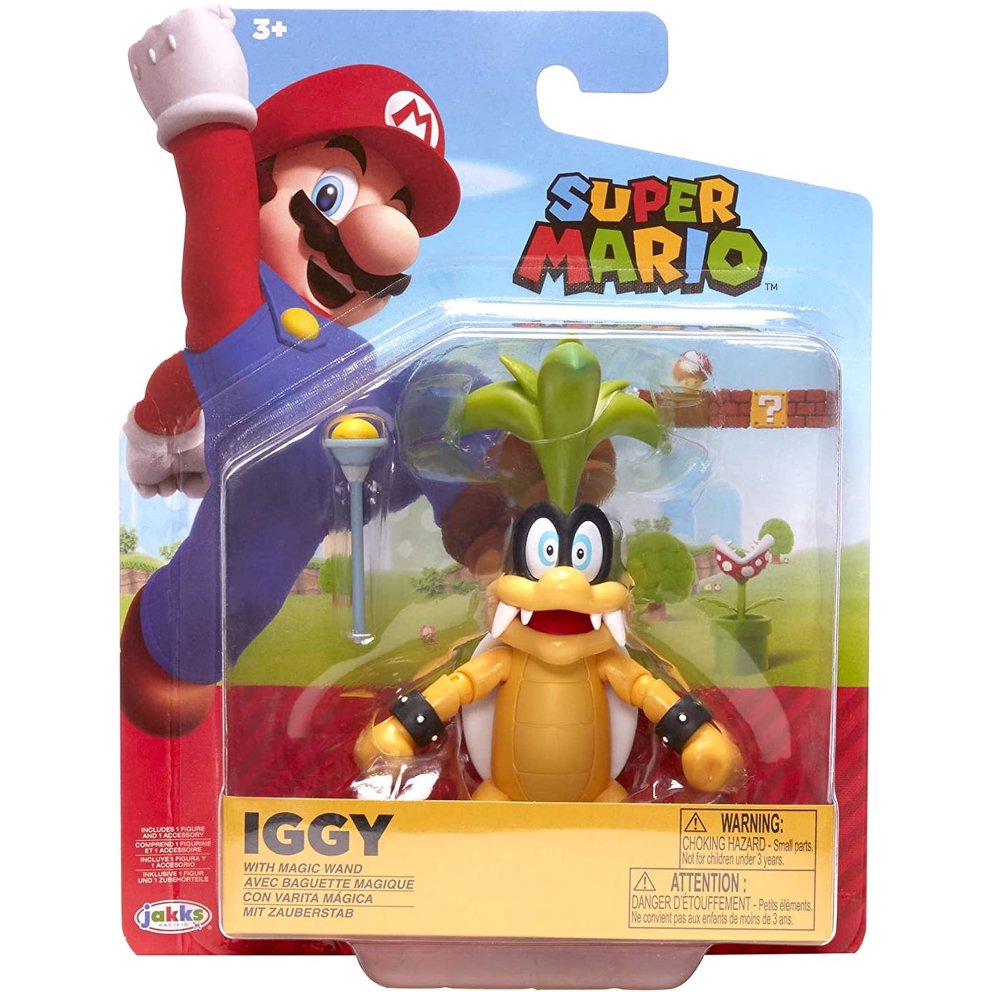 Nintendo Super Mario Iggy Action Figure Set, 2 Pieces