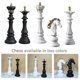 thumbnail image 3 of Large Novelty White Chess Statues Knight King Sculpture for Office Arrangement, 3 of 3